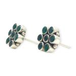 925 Sterling Silver Elegant Tops for Ladies with Beautiful Design and Green Stones